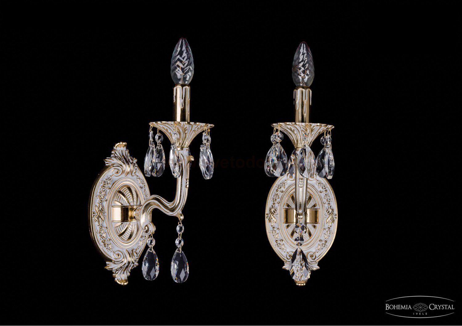 Светильник настенный бра  Bohemia Ivele 1702B/1/UP125IV/A/GW