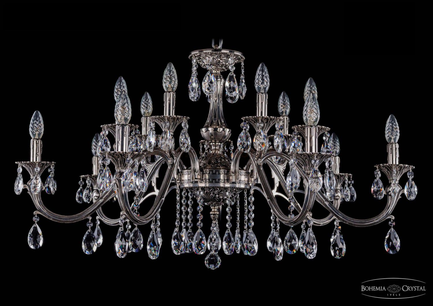 Люстра хрустальная Bohemia Ivele 1703/14/360/A/NB