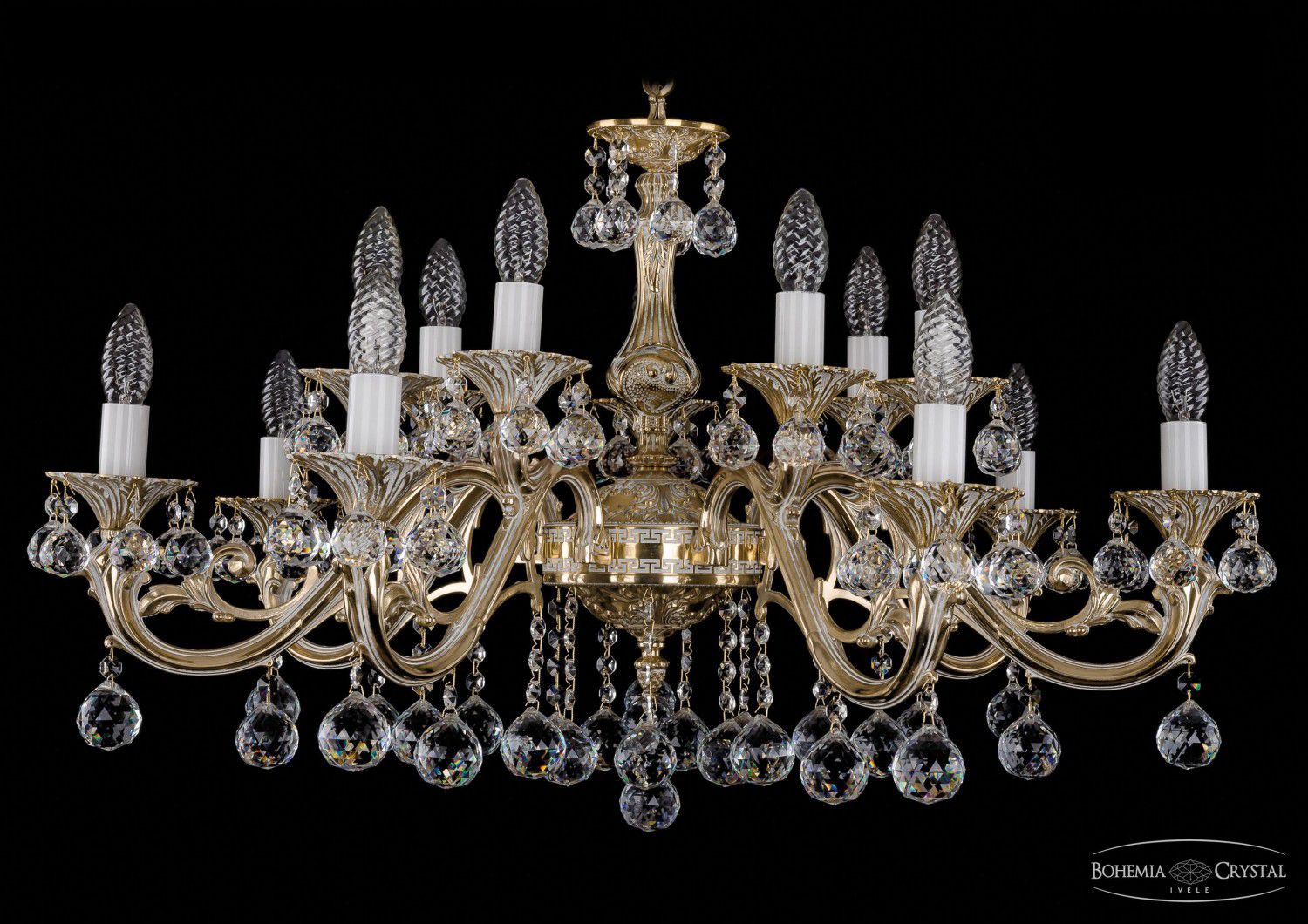 Люстра хрустальная Bohemia Ivele 1703/14/A/GW/Balls