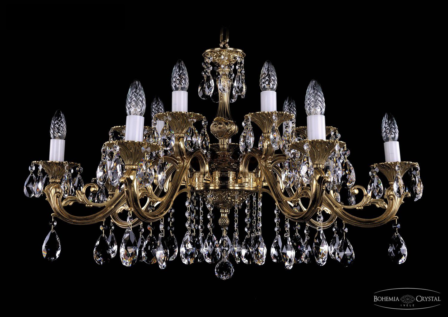 Люстра хрустальная Bohemia Ivele 1703/14/320/A/G
