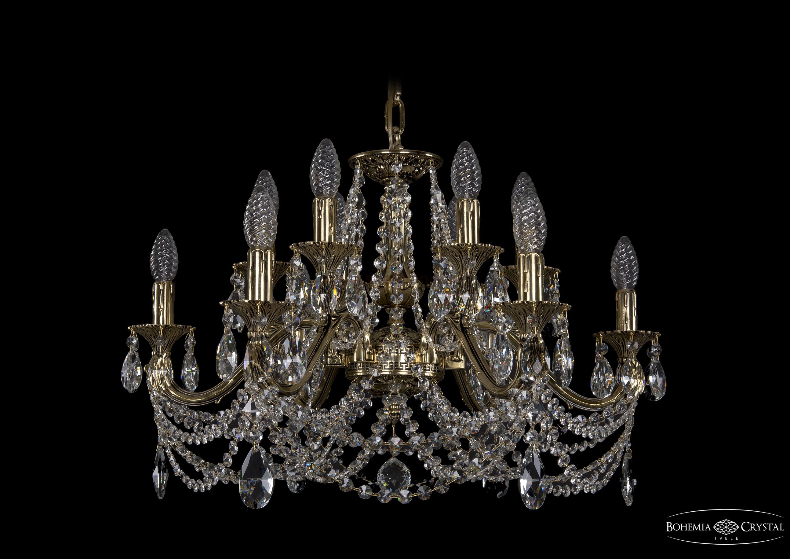 Люстра хрустальная Bohemia Ivele 1703/12/225/C/GB