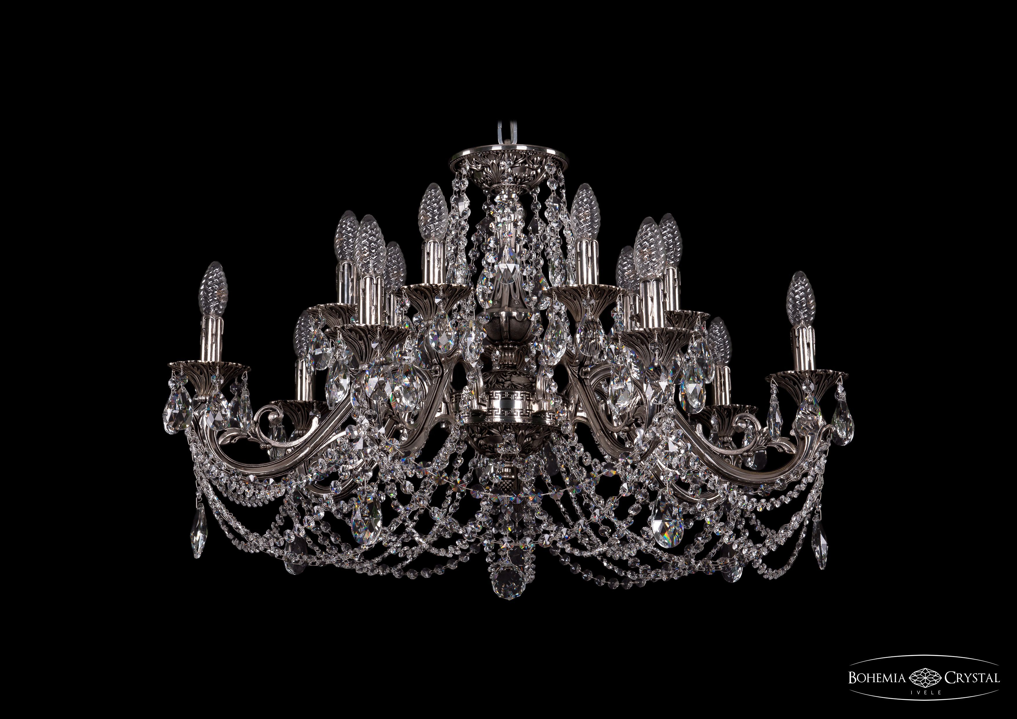 Люстра хрустальная Bohemia Ivele 1703/14/320/C/NB