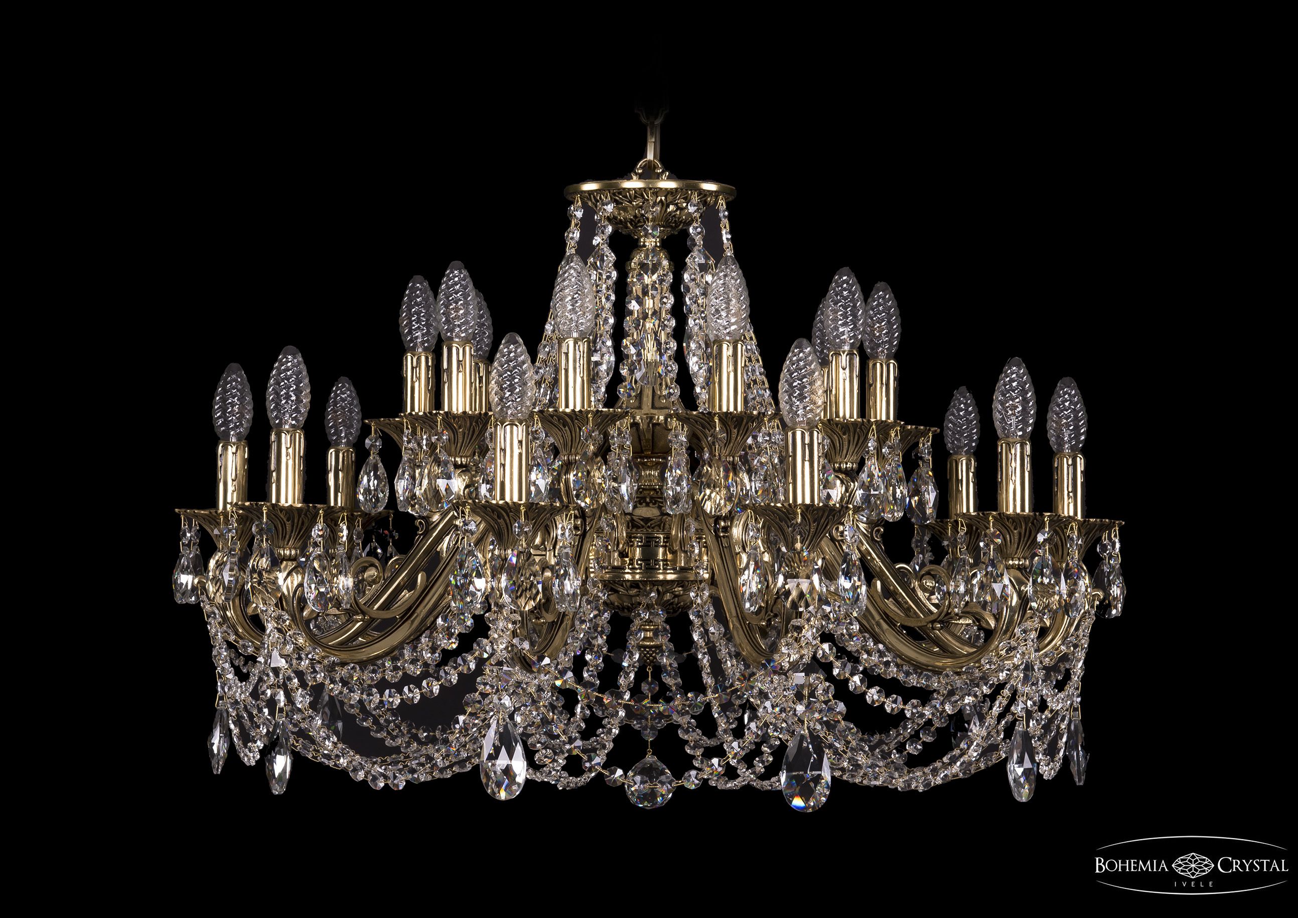 Люстра хрустальная Bohemia Ivele 1703/20/320/C/GB
