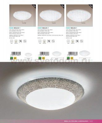 Настенно-потолочный светильник Eglo 96083 MALVA 1