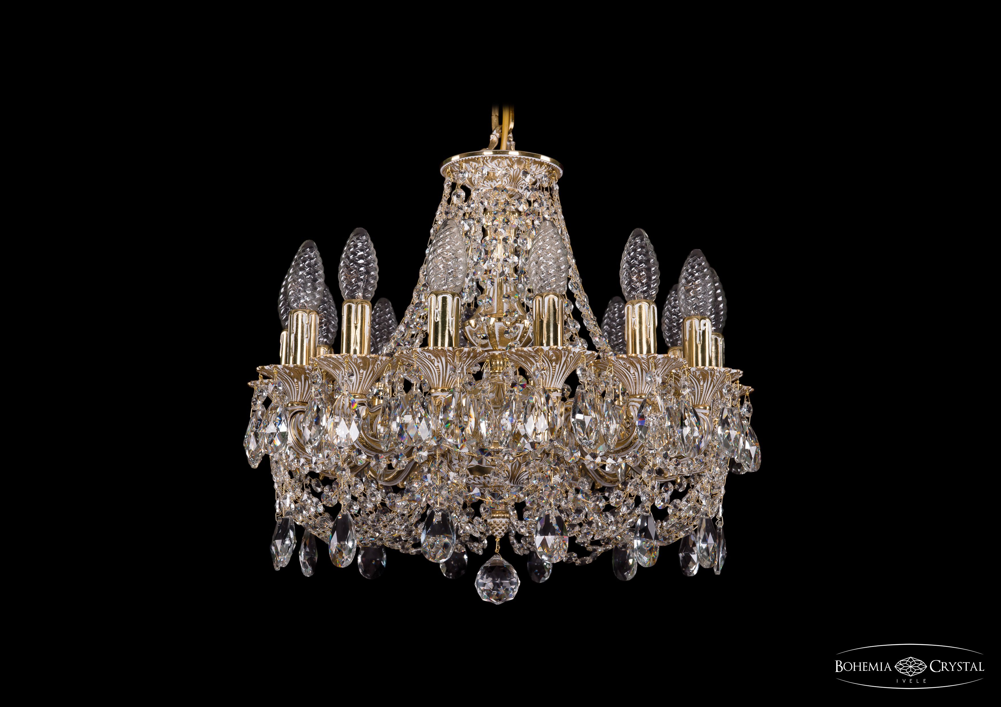 Люстра хрустальная Bohemia Ivele 1707/14/125/C/GW