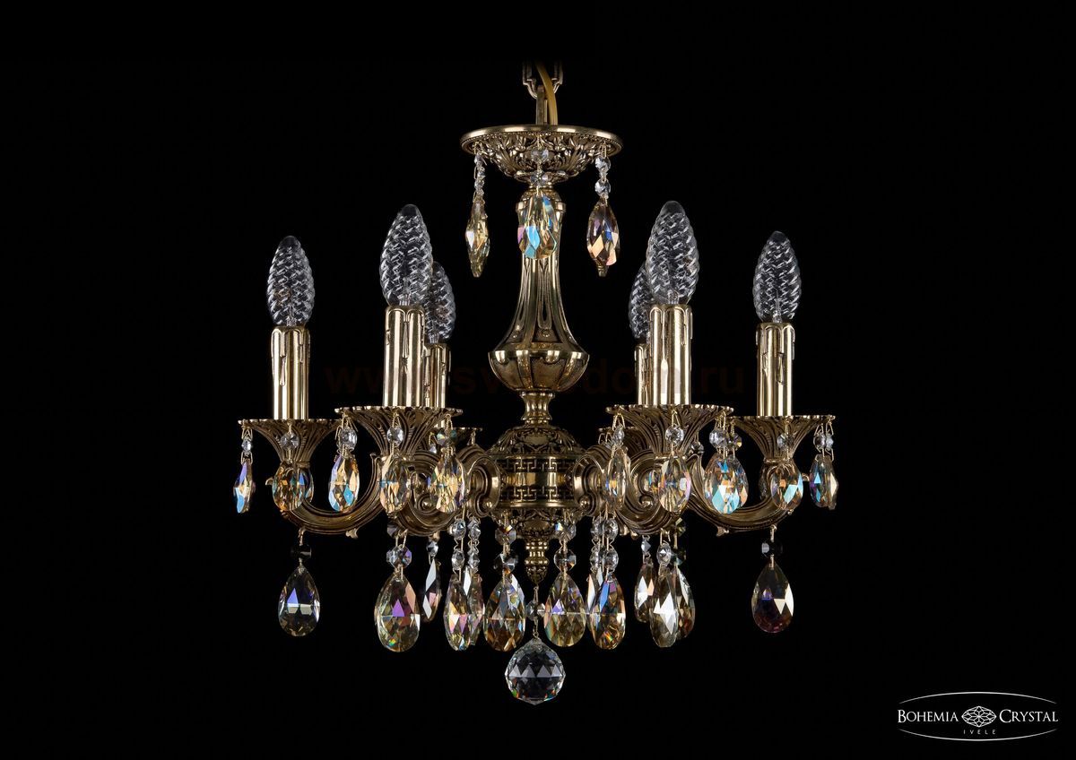Люстра хрустальная Bohemia Ivele 1707/6/125/A/GB/K701