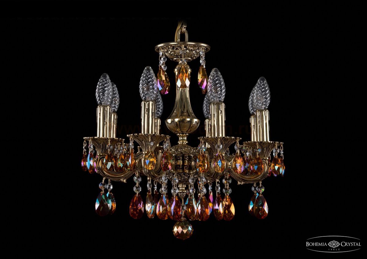 Люстра хрустальная Bohemia Ivele 1707/8/125/A/GB/K711