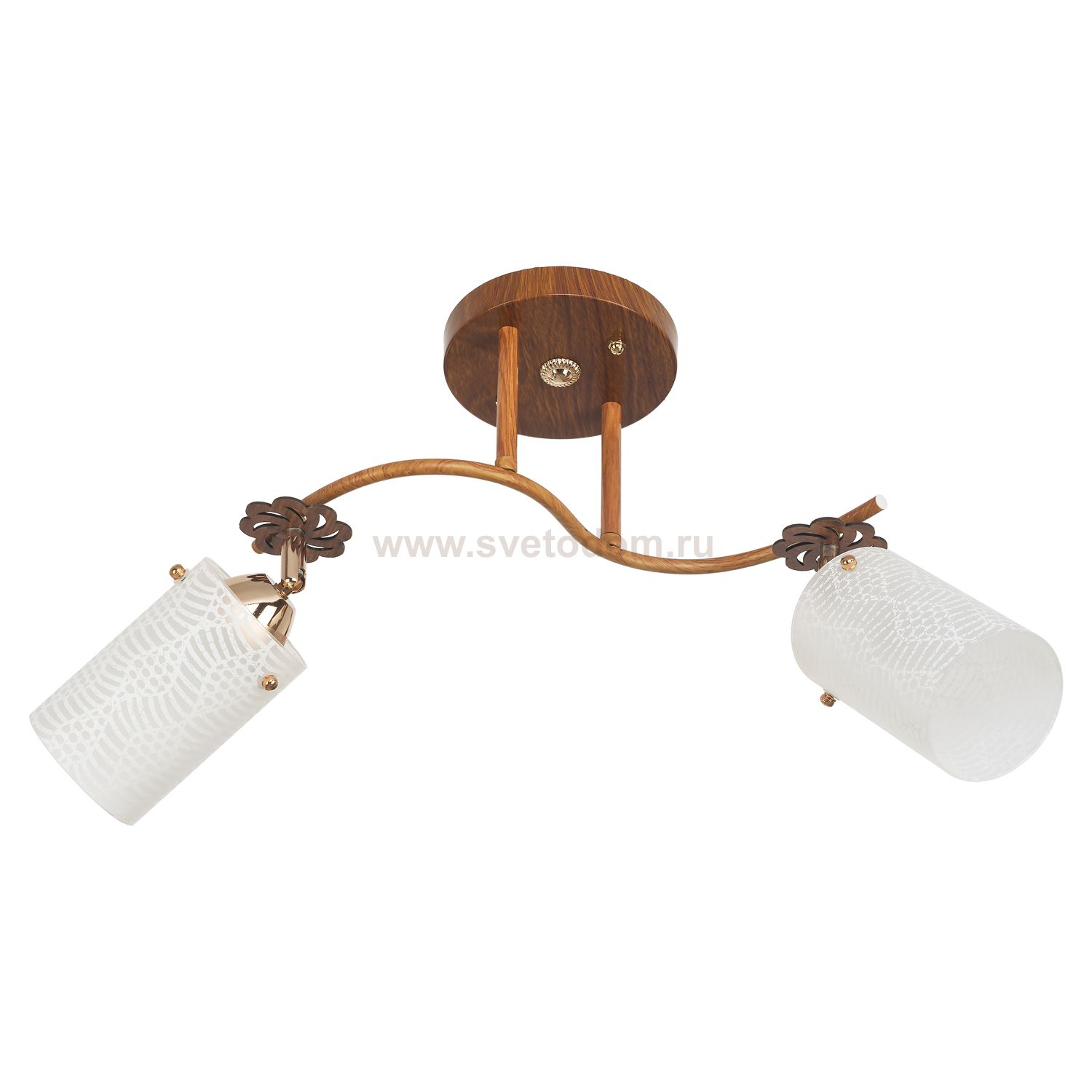 Светильник ЭкономСвет 1708YX/2BR WT