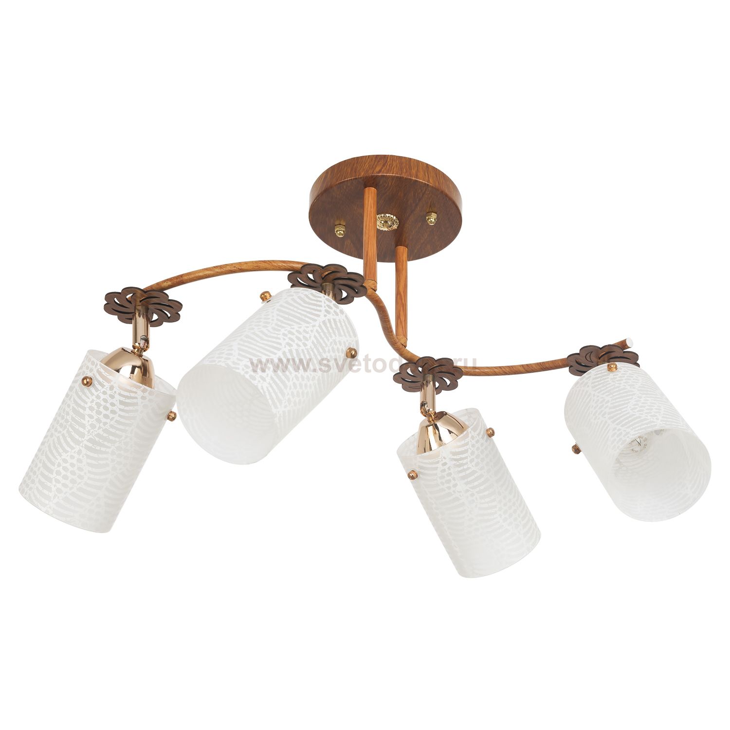 Светильник ЭкономСвет 1708YX/4BR WT