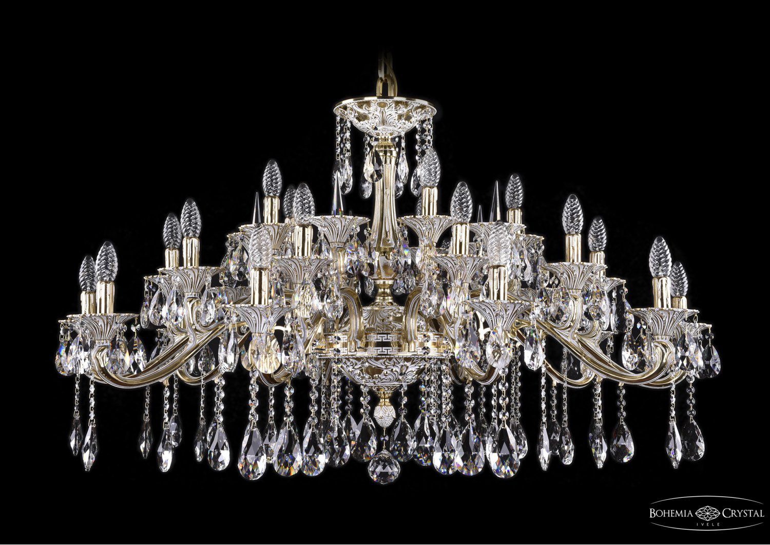 Люстра хрустальная Bohemia Ivele 1709/25+5/410/A/GW/Shpil