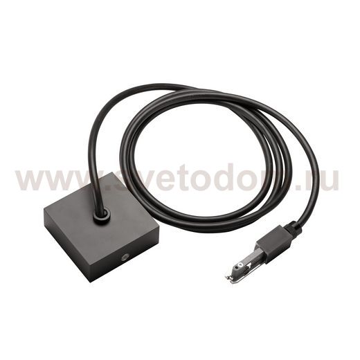 172090 SLV D-TRACK, подвод питания с кабелем 2м и основанием, 230В, 10А макс., черный
