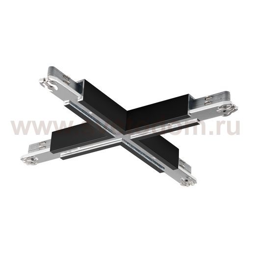 172180 SLV D-TRACK, X-коннектор, 230В, 10А макс., черный