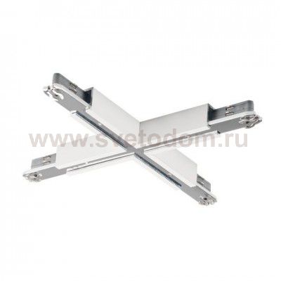 172181 SLV D-TRACK, X-коннектор, 230В, 10А макс., белый