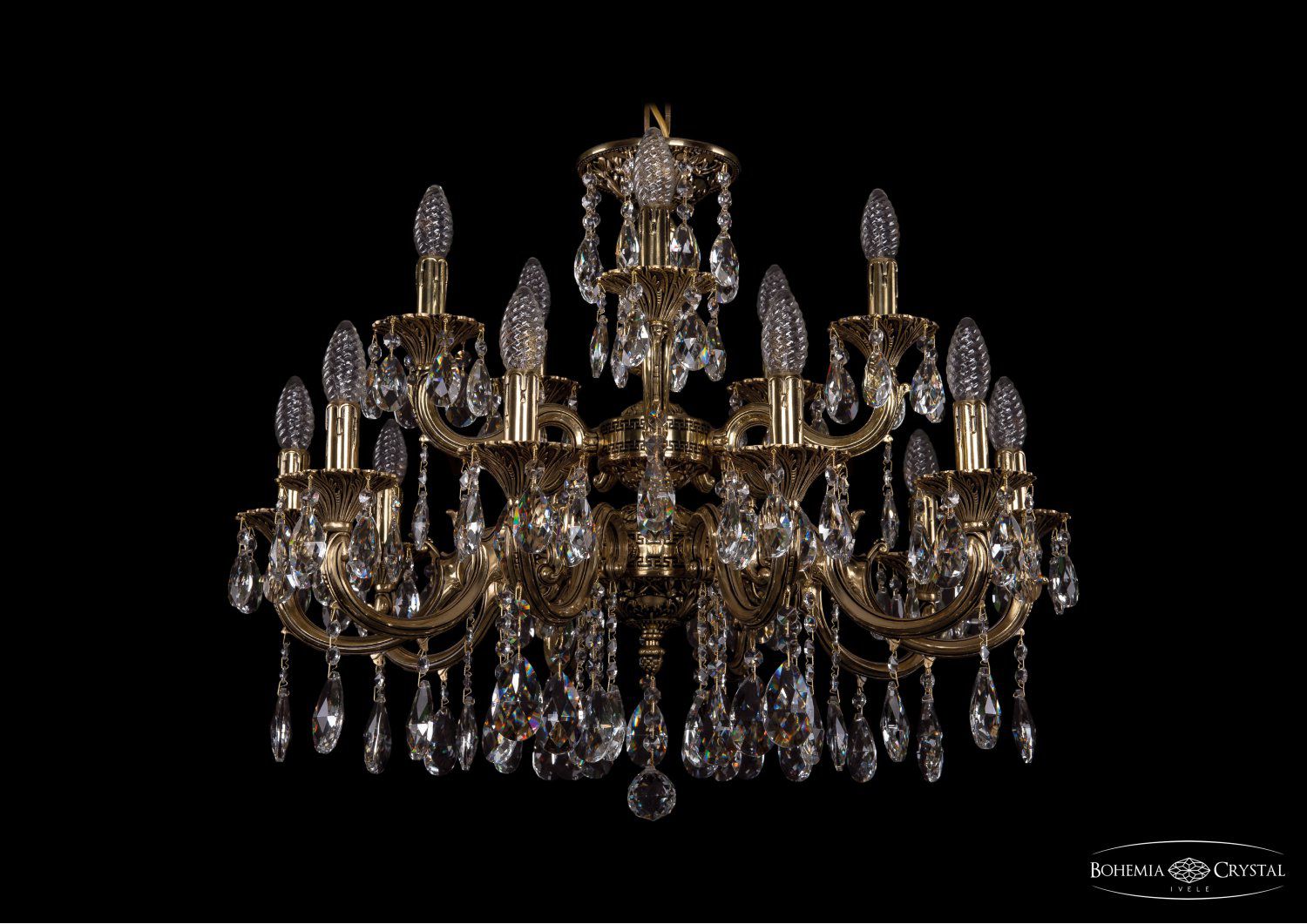 Люстра хрустальная Bohemia Ivele 1722/10+5/250/A/GB