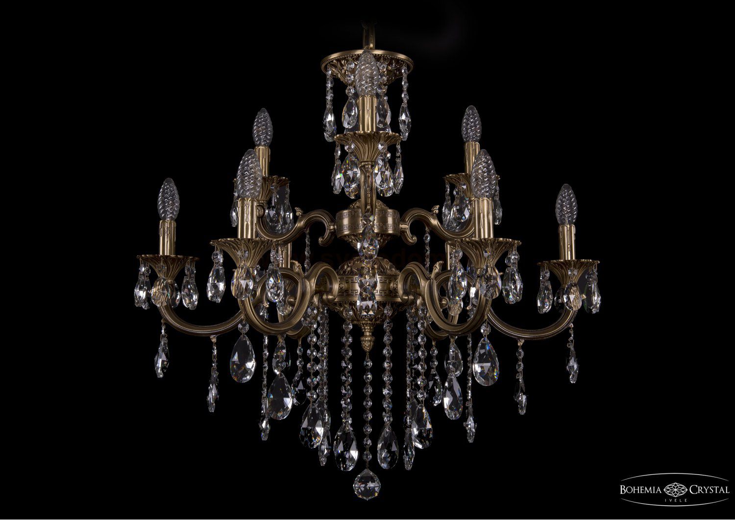 Люстра хрустальная Bohemia Ivele 1722/6+3/250/B/FP