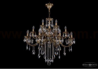 Люстра хрустальная большая Bohemia Ivele 1722/8+4+4/300/B/FP