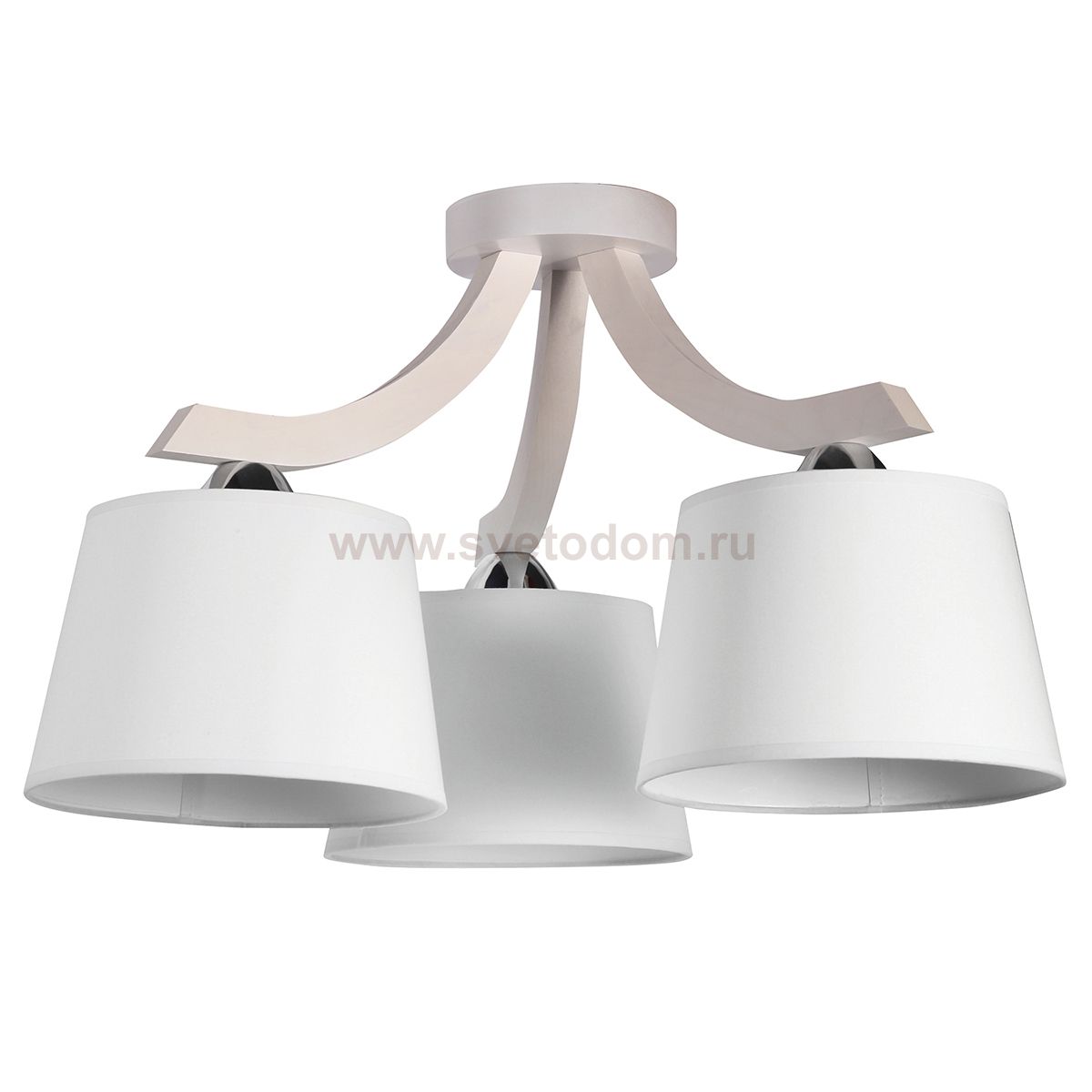 Светильник потолочный МОРИС 3хE27х60Вт беленый 175-11-23