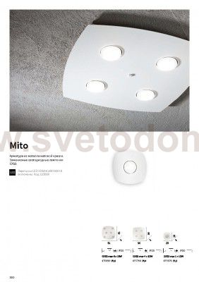 Потолочный светильник Ideal lux MITO PL1 (175676)