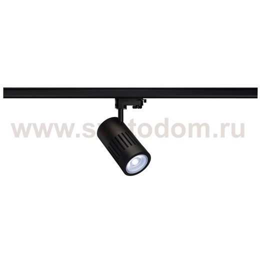 SLV 176070 STRUCTEC LED 30W, rund, schwarz, 4000K, 60°, inkl. 3P.-Adapter