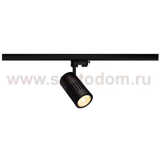 SLV 176090 STRUCTEC LED 30W, rund, schwarz, rich color, 60°, inkl. 3P.-Adapter