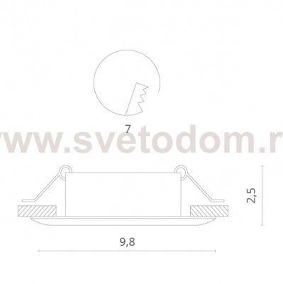 Светильник потолочный Divinare 1765/01 PL-1 SCIUSCI?