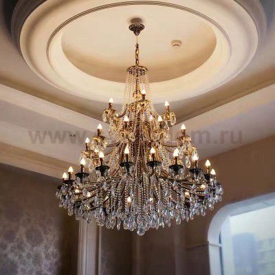 Люстра хрустальная большая Bohemia Ivele 1771/20+10+5/490/B/GB