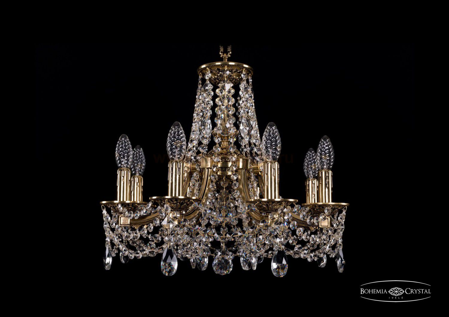 Люстра хрустальная Bohemia Ivele 1771/8/150/C/GB