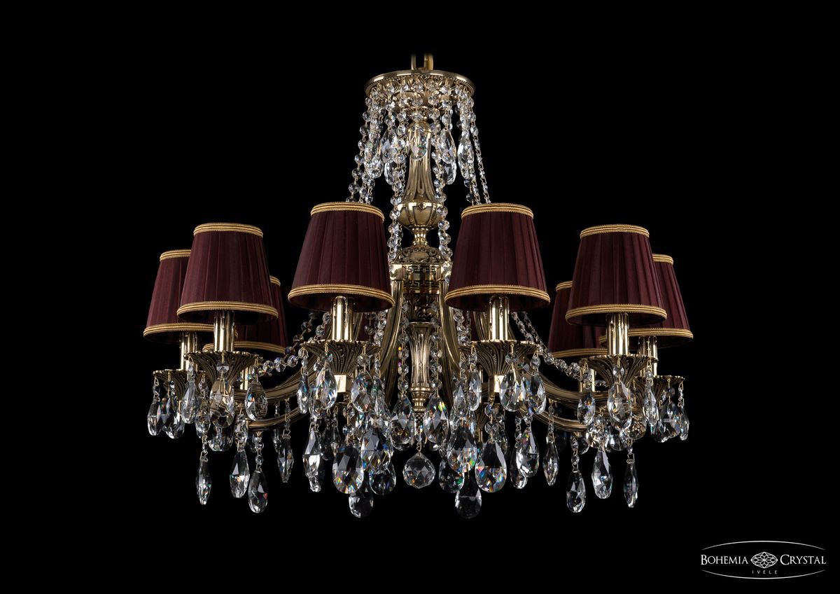 Люстра хрустальная Bohemia Ivele 1771/10/220/A/GB/SH9B