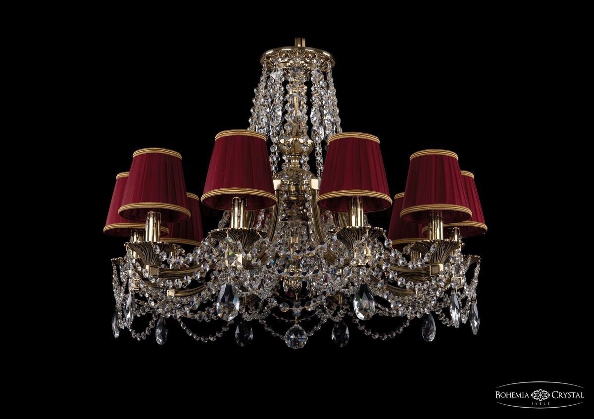 Люстра хрустальная Bohemia Ivele 1771/10/220/C/GB/SH8B