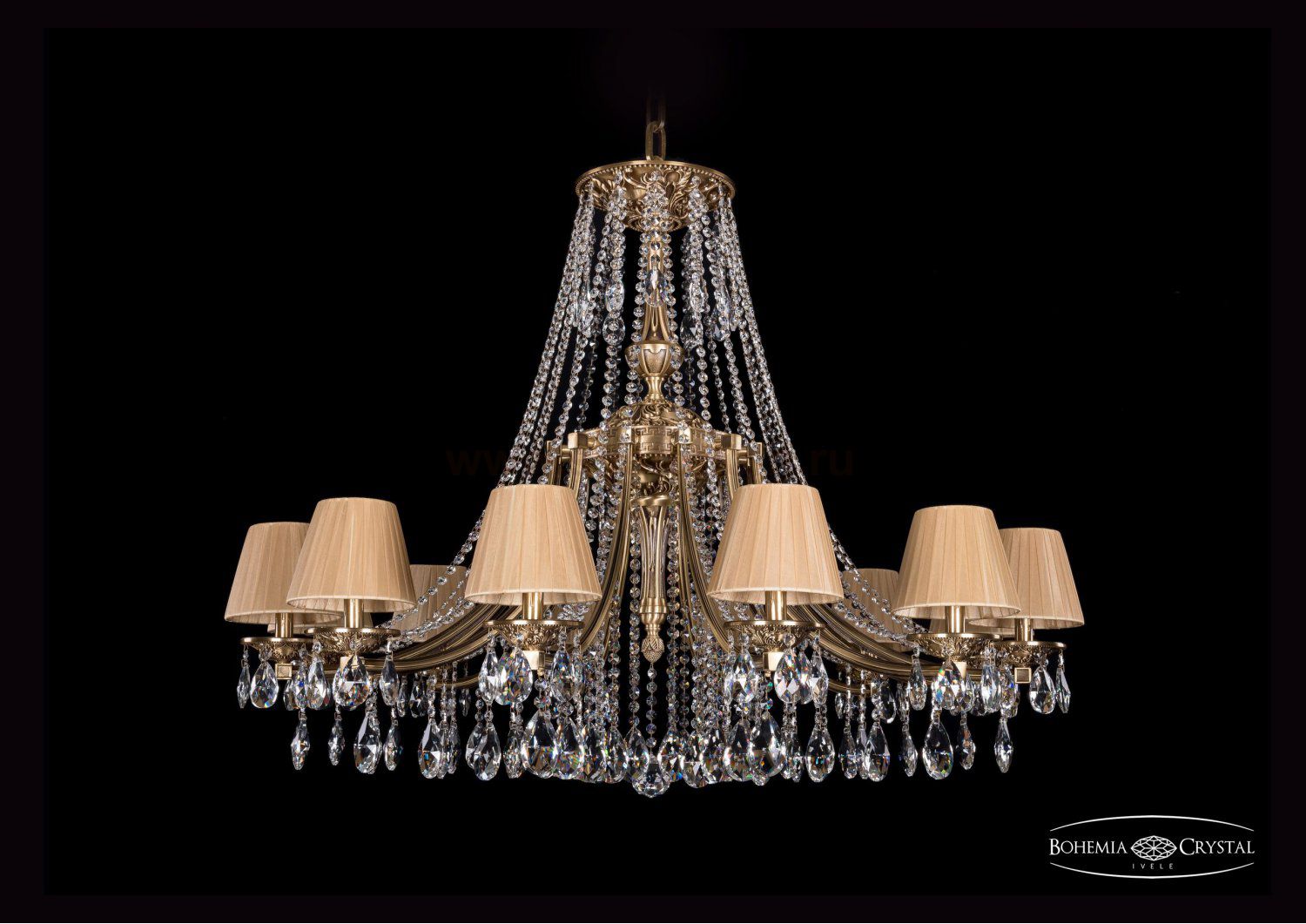 Люстра хрустальная Bohemia Ivele 1771/12/410/A/FP/SH37-160