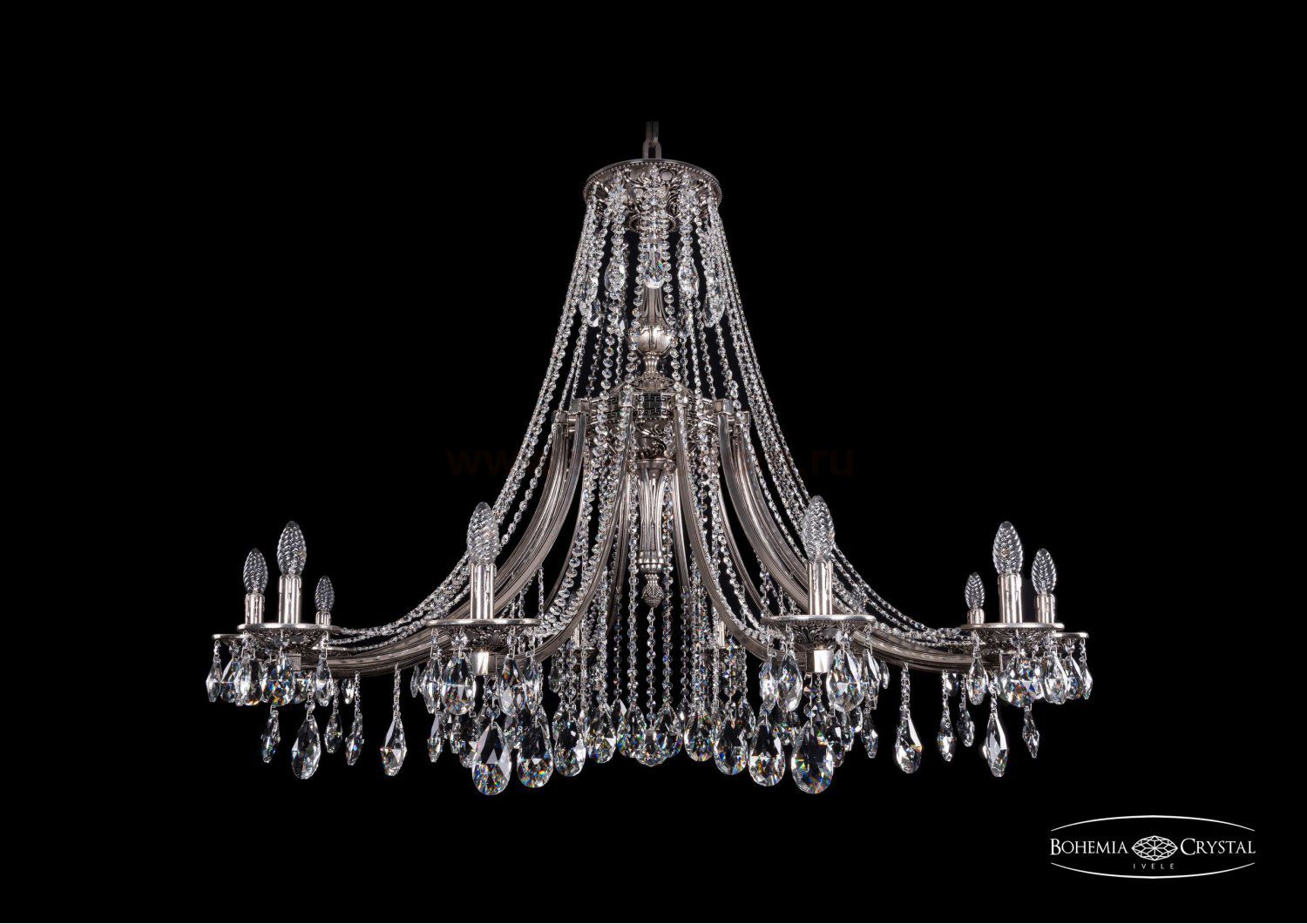 Люстра хрустальная Bohemia Ivele 1771/12/490/A/NB
