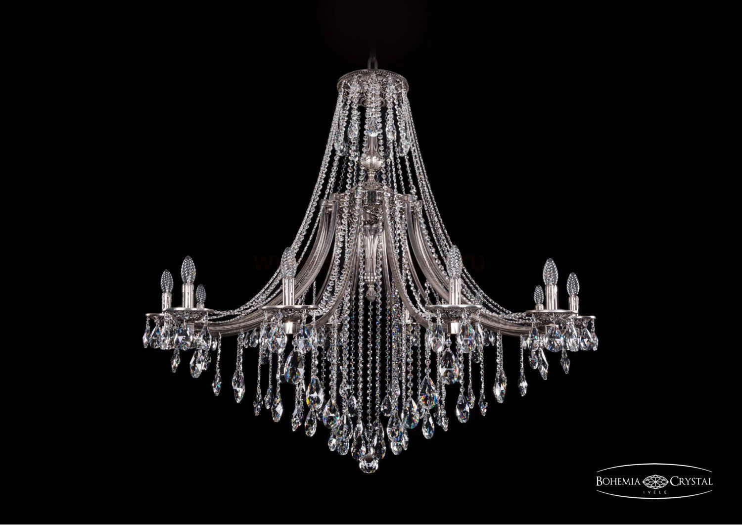 Люстра хрустальная Bohemia Ivele 1771/12/490/B/NB