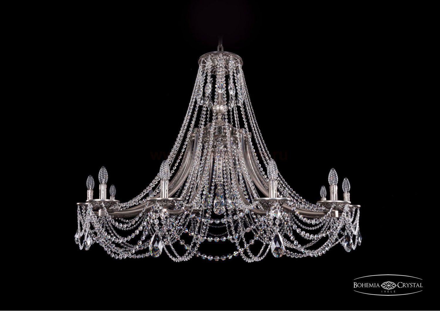 Люстра хрустальная Bohemia Ivele 1771/12/490/C/NB