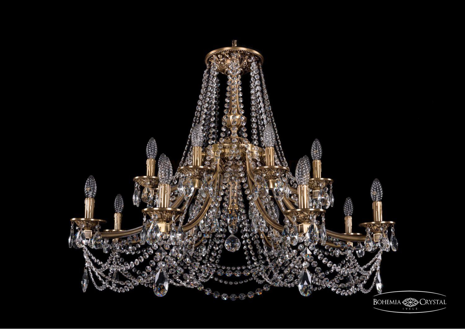 Люстра хрустальная Bohemia Ivele 1771/16/342/C/FP