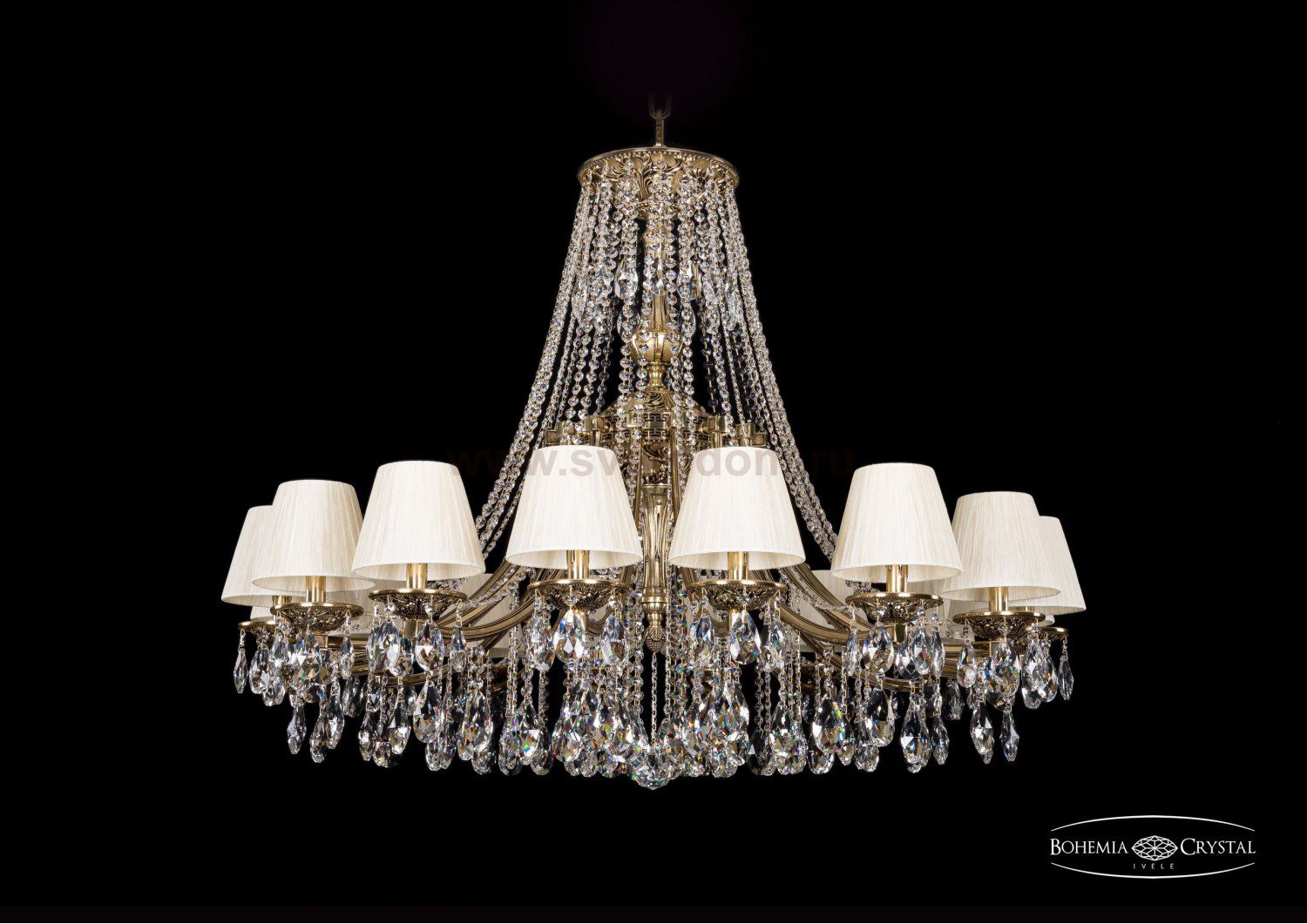 Люстра хрустальная Bohemia Ivele 1771/16/410/A/GB/SH33-160