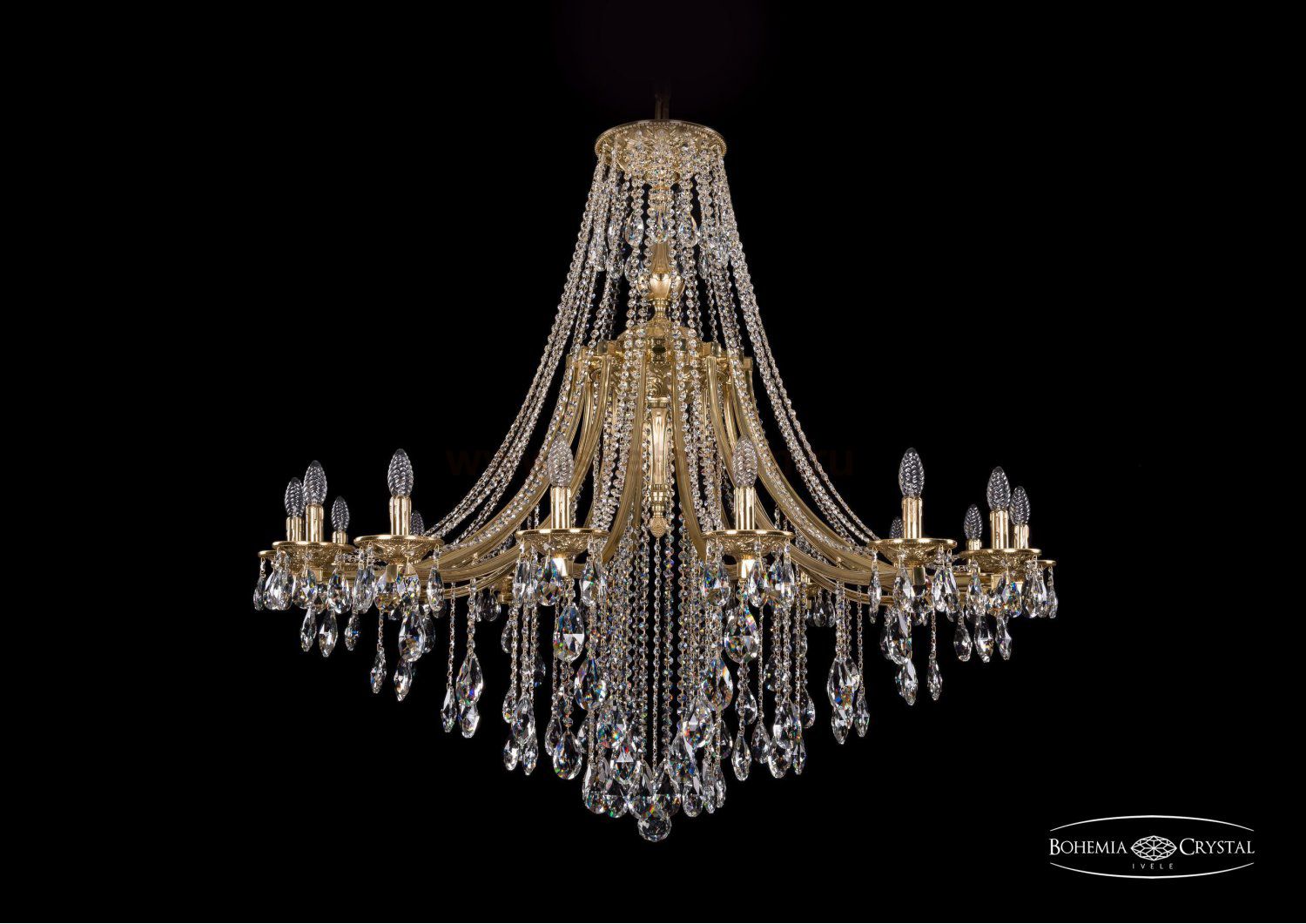 Люстра хрустальная Bohemia Ivele 1771/16/490/B/G