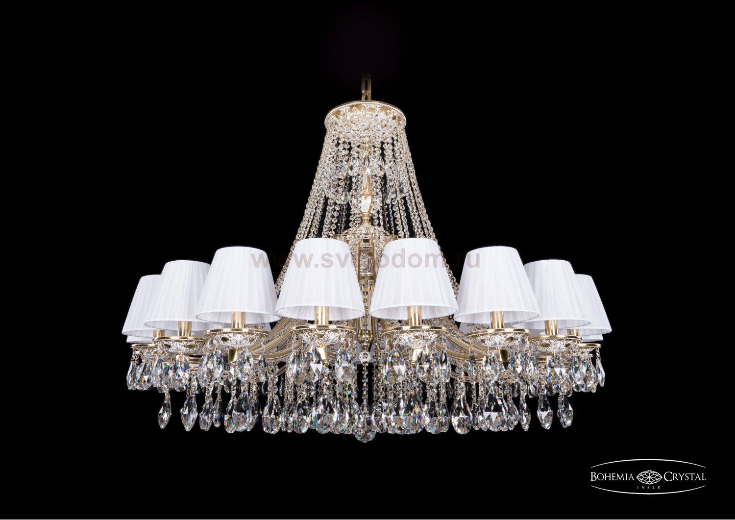 Люстра хрустальная Bohemia Ivele 1771/20/410/A/GW/SH2-160