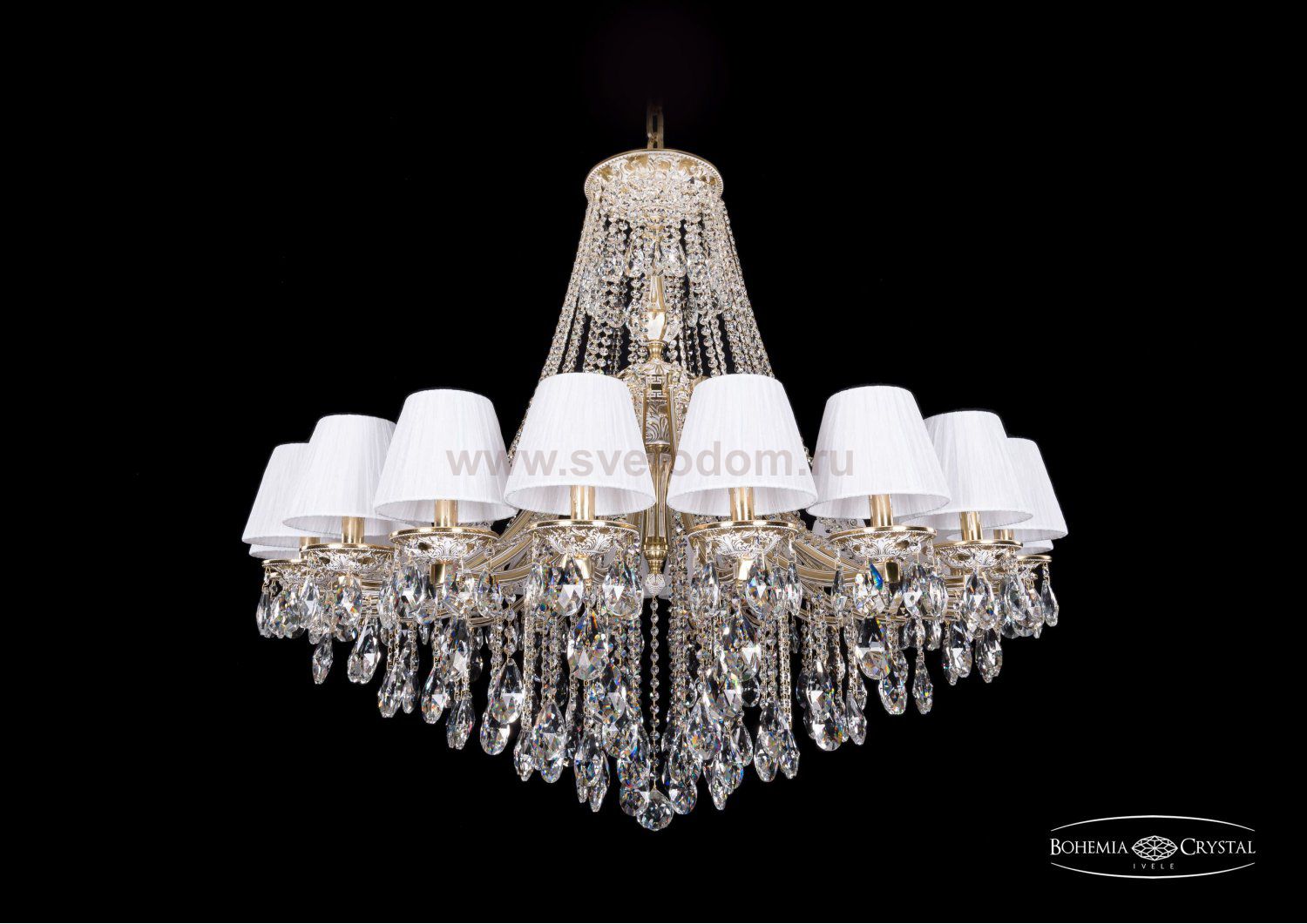 Люстра хрустальная Bohemia Ivele 1771/20/410/B/GW/SH32-160