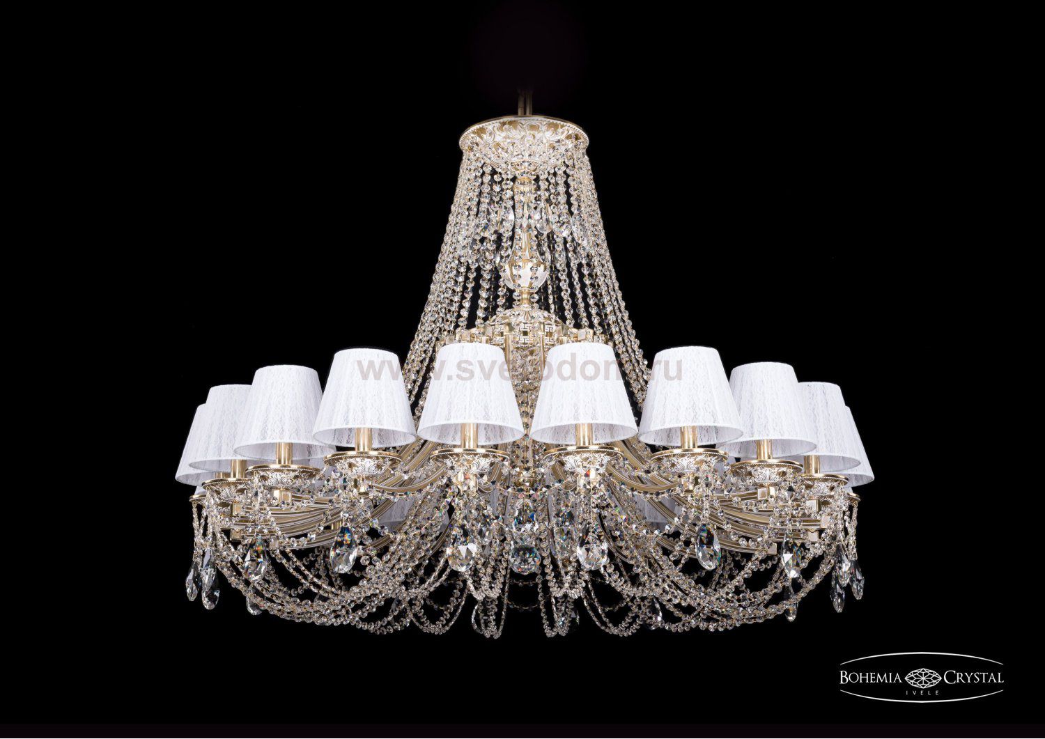 Люстра хрустальная Bohemia Ivele 1771/20/410/C/GW/SH13-160