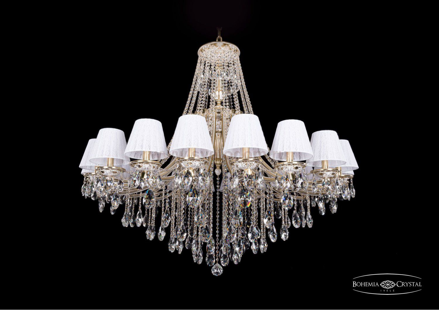 Люстра хрустальная Bohemia Ivele 1771/20/490/B/GW/SH13-160