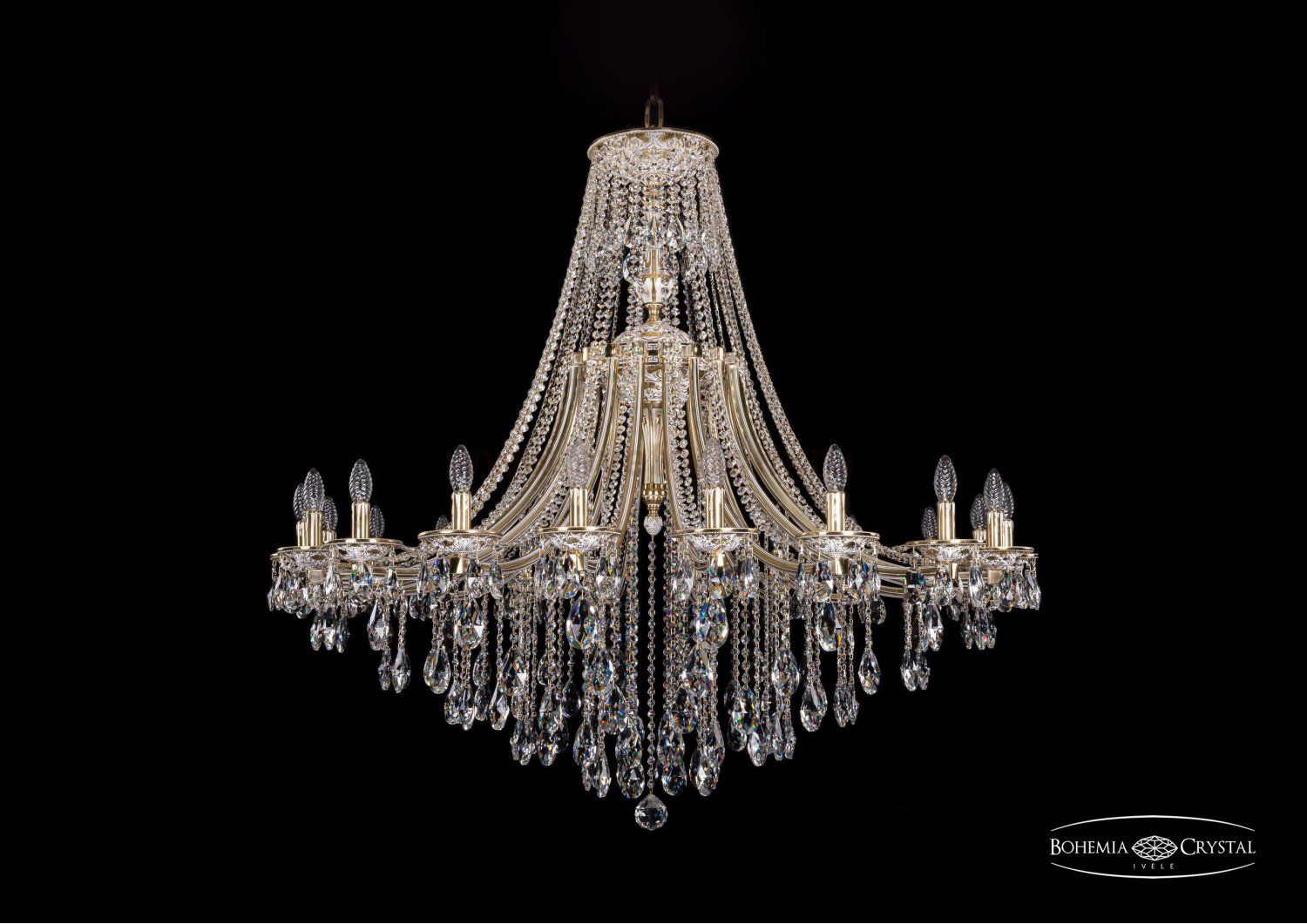 Люстра хрустальная Bohemia Ivele 1771/20/490/B/GW