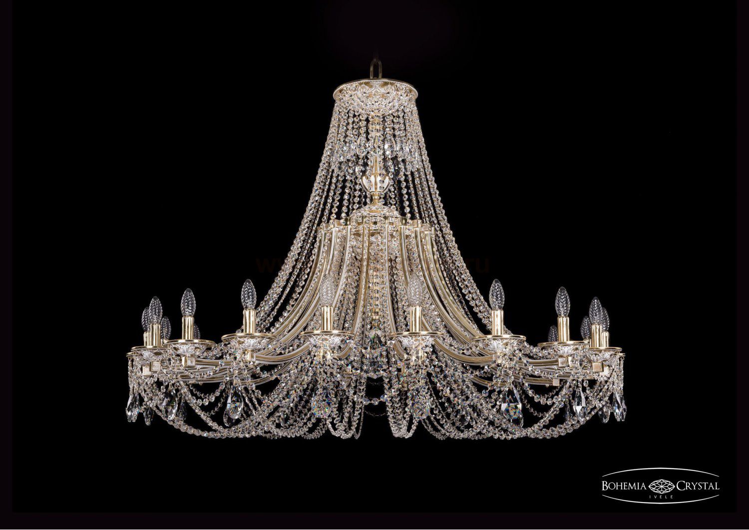 Люстра хрустальная Bohemia Ivele 1771/20/490/C/GW