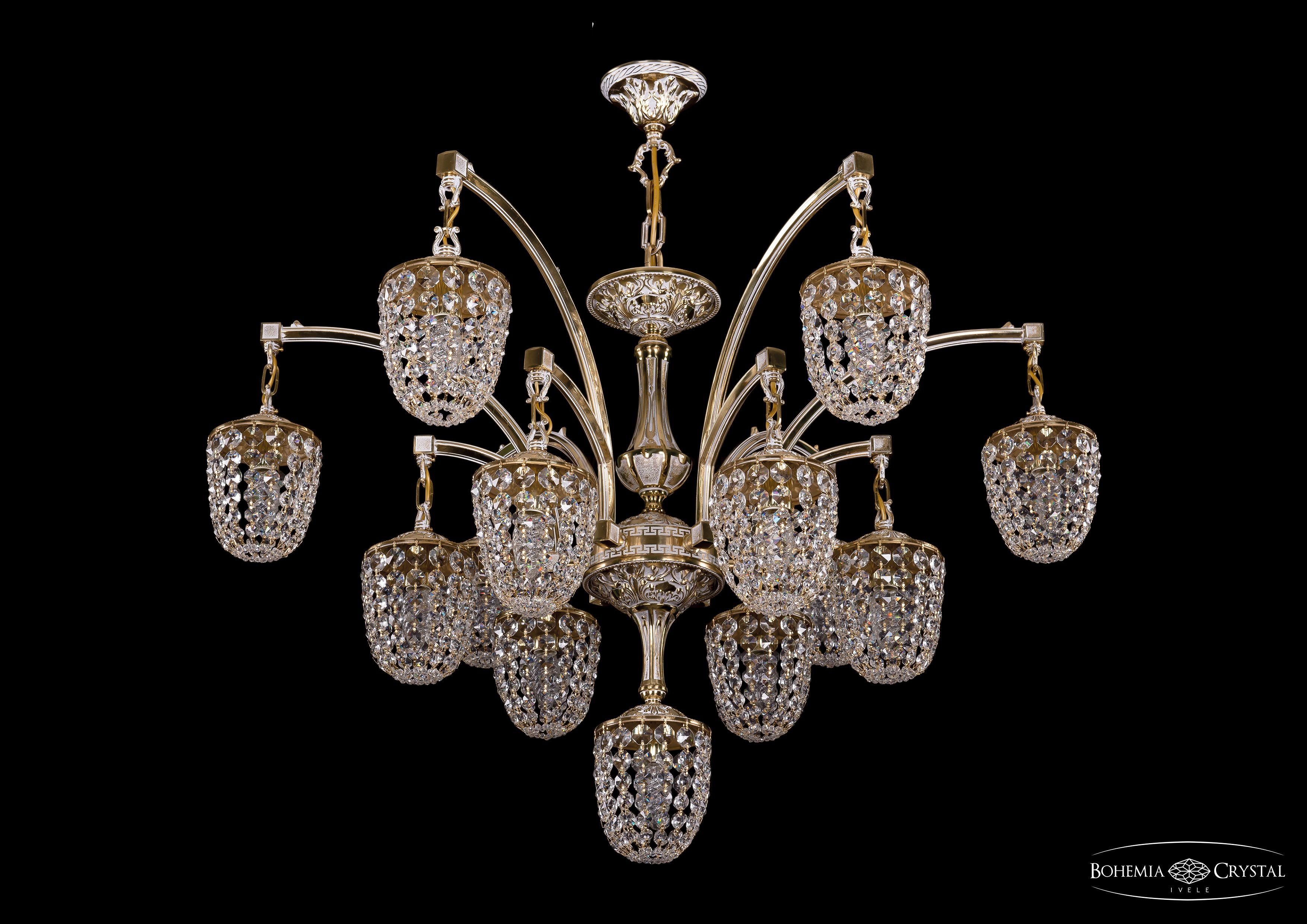 Люстра хрустальная Bohemia Ivele 1772/12+1/342/GW