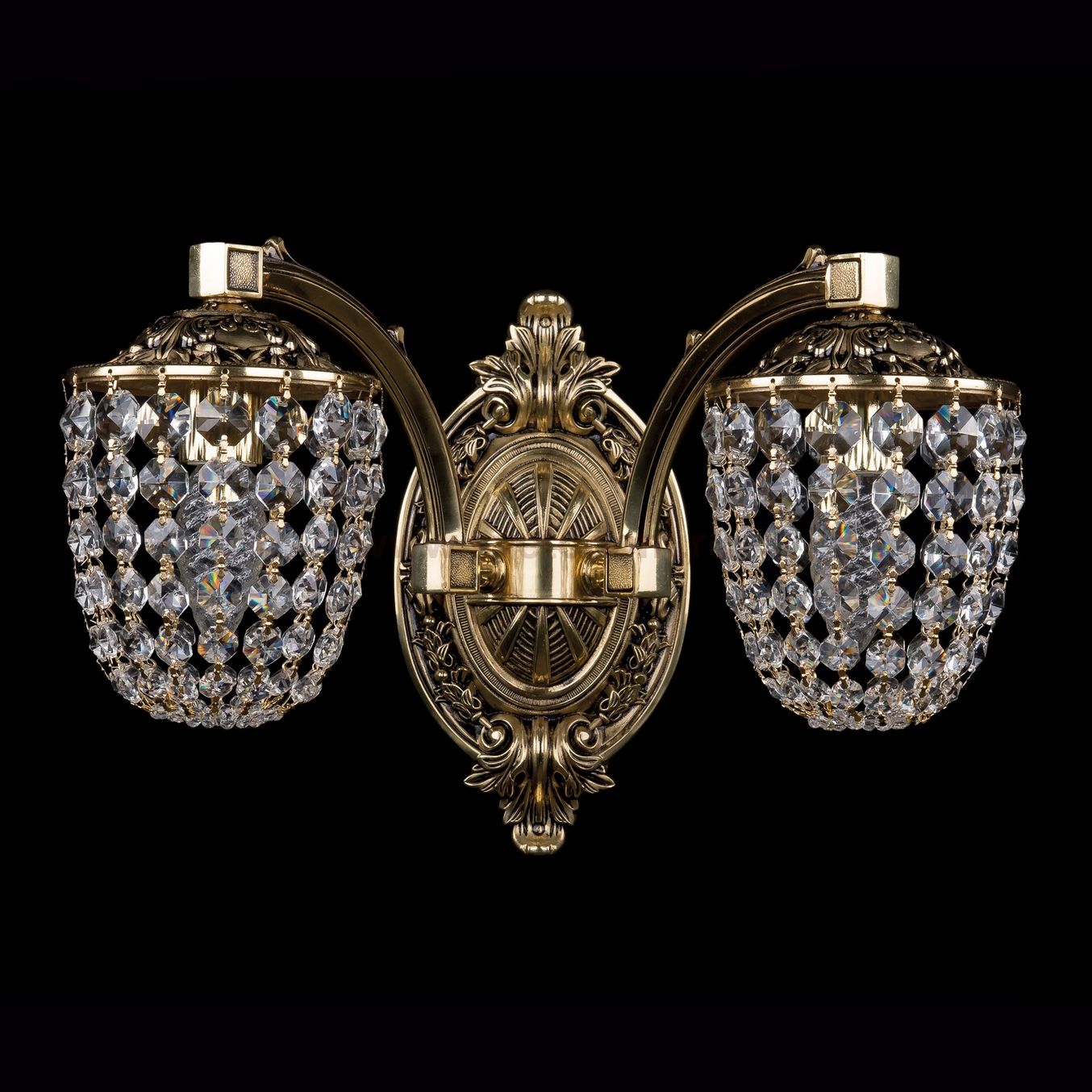 Бра хрустальное Bohemia Ivele 1772/2/150/GB