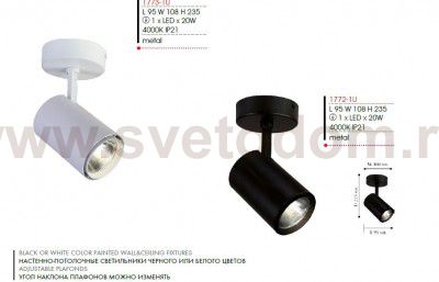 Потолочный светильник Favourite 1773-1U Projector