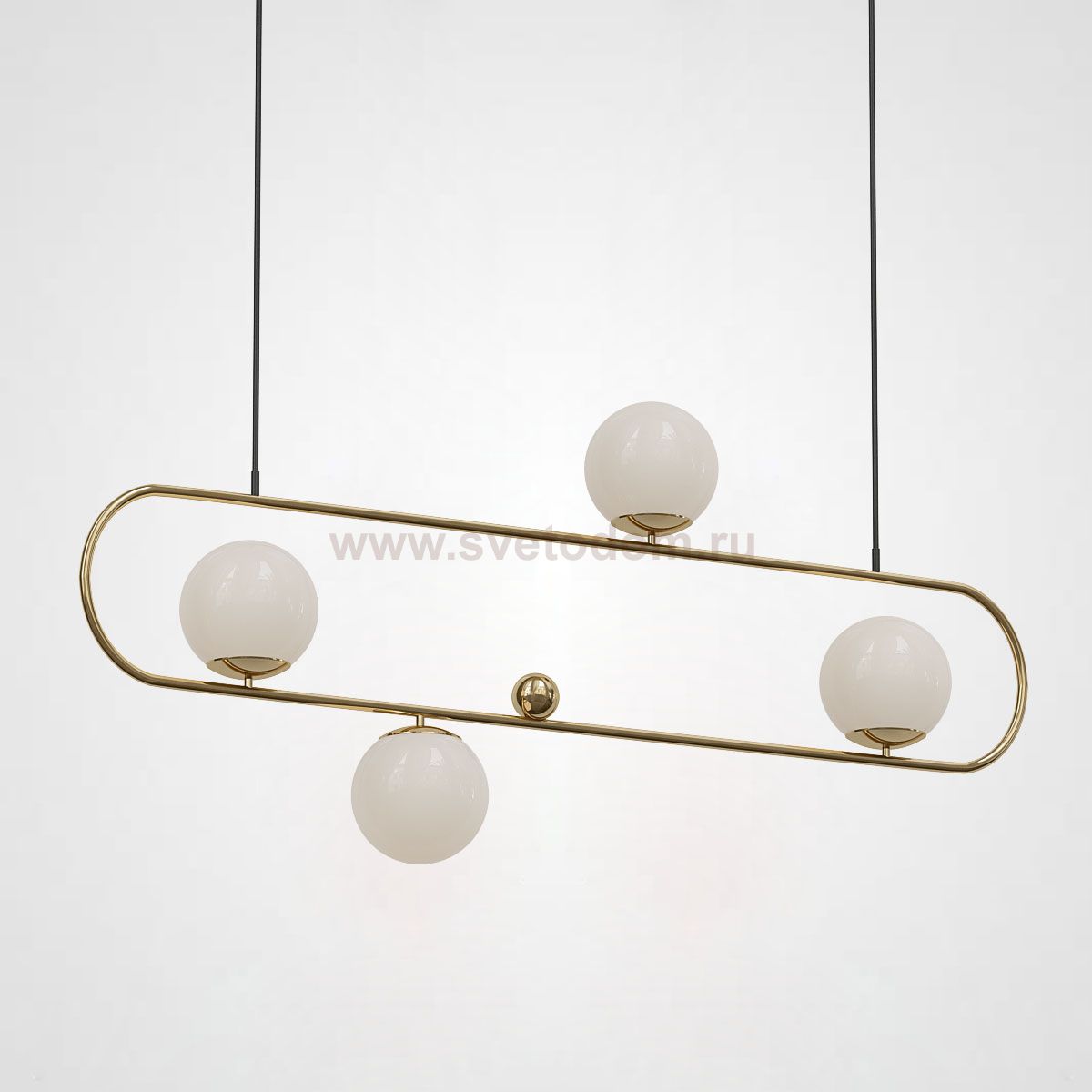 Подвесной реечный светильник HOOP L120 ЛАТУНЬ ImperiumLoft 177907-26