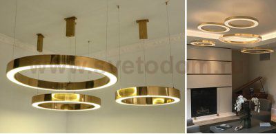 Люстра Light Ring Horizontal D30 Золото ImperiumLoft 177931-22