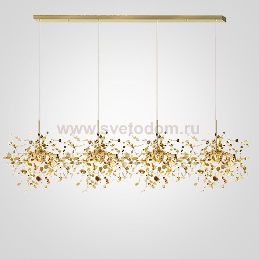 Люстра Tezani Argent Suspension Linear Gold 4L 140 ImperiumLoft 177955-22