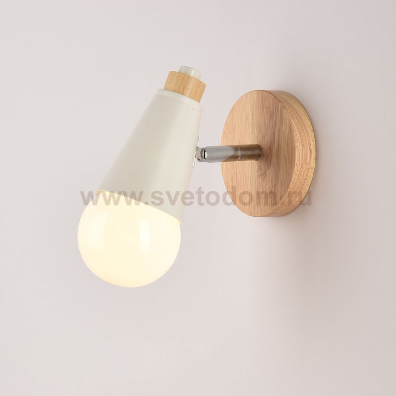 Бра DEER B White/Light wood ImperiumLoft 177958-26