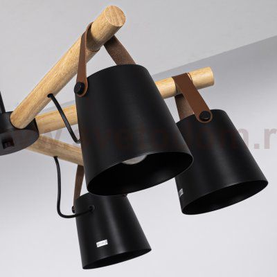 Люстра потолочная на штанге NATURA C8 black ImperiumLoft 178002-26